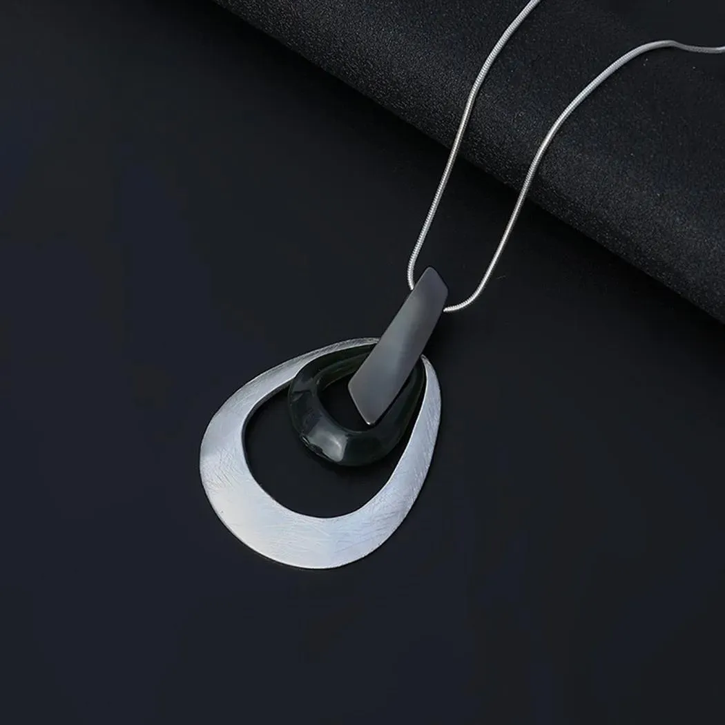Fashion Geometric Necklace Neck Chokers with Suspension Pendants