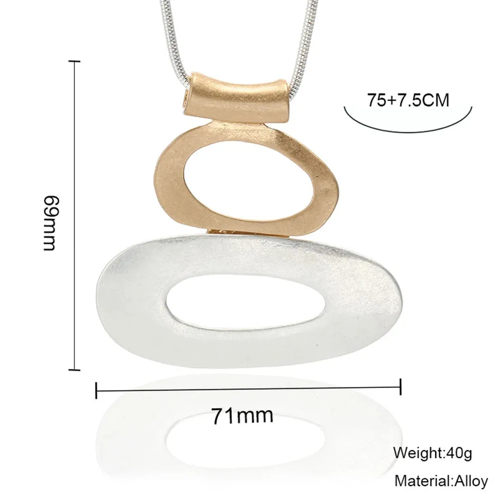 Fashion Jewelry Long Necklace for Women Chunky Necklaces & Pendants Chokers