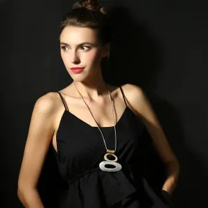 Fashion Jewelry Long Necklace for Women Chunky Necklaces & Pendants Chokers