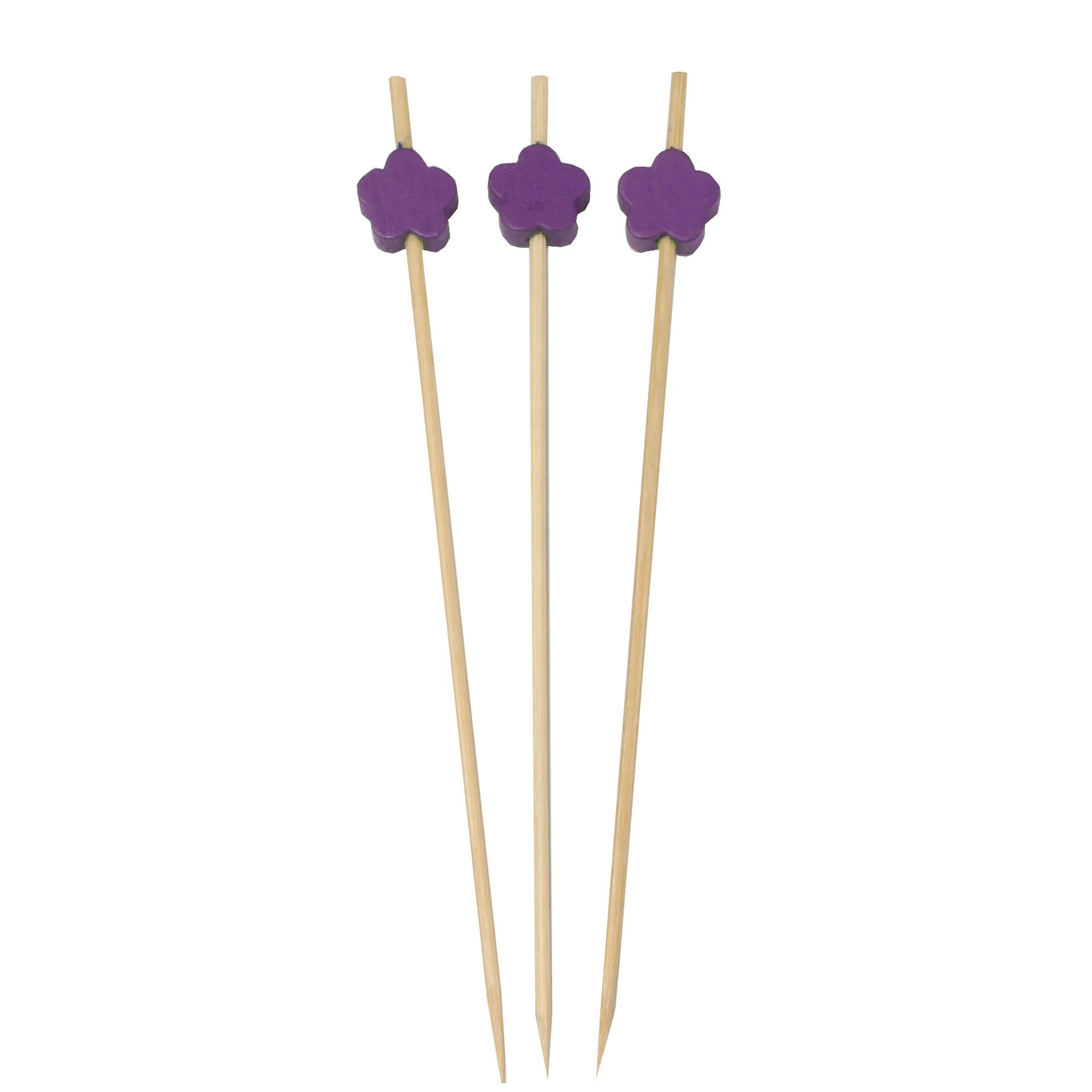 Flower Bamboo Food Picks