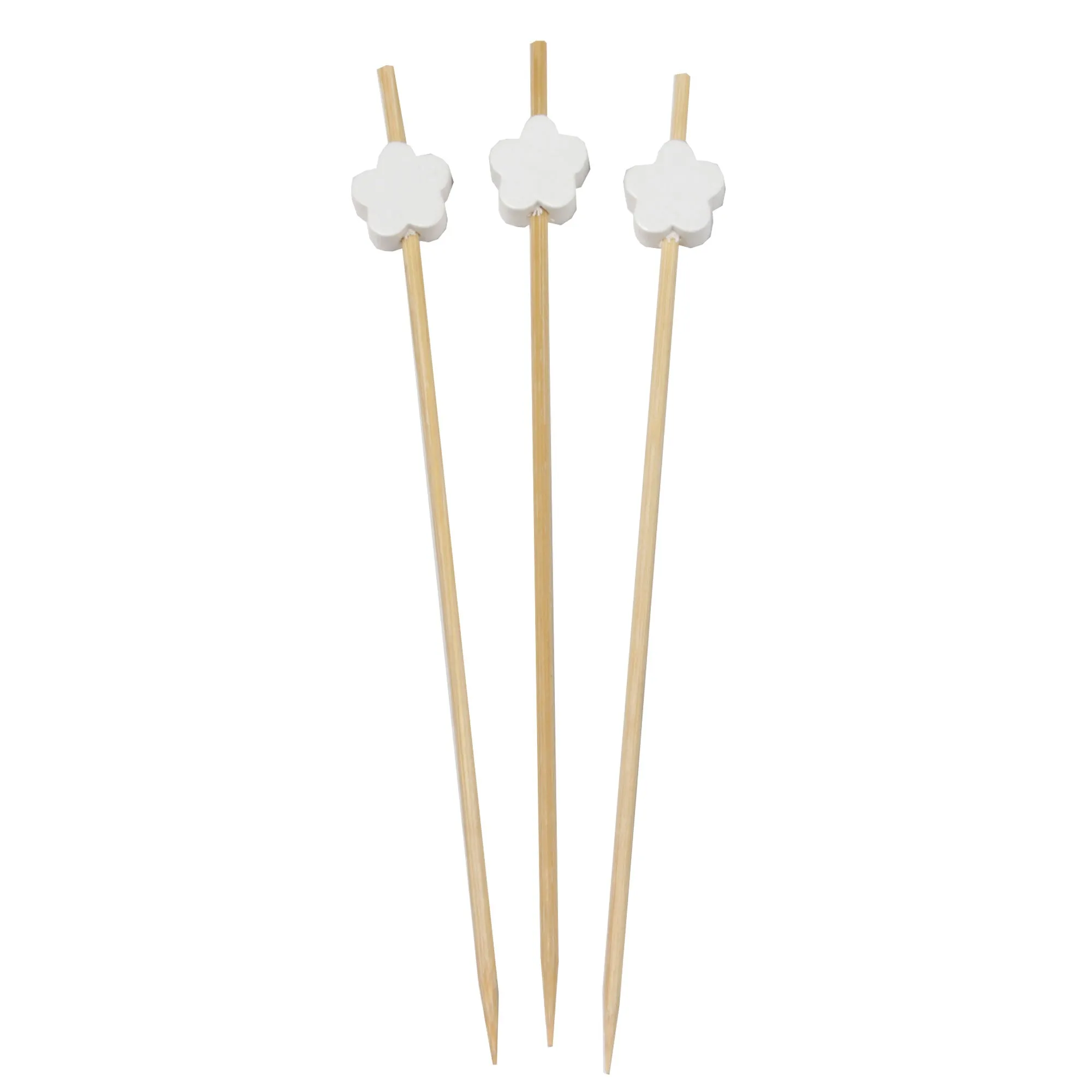 Flower Bamboo Food Picks