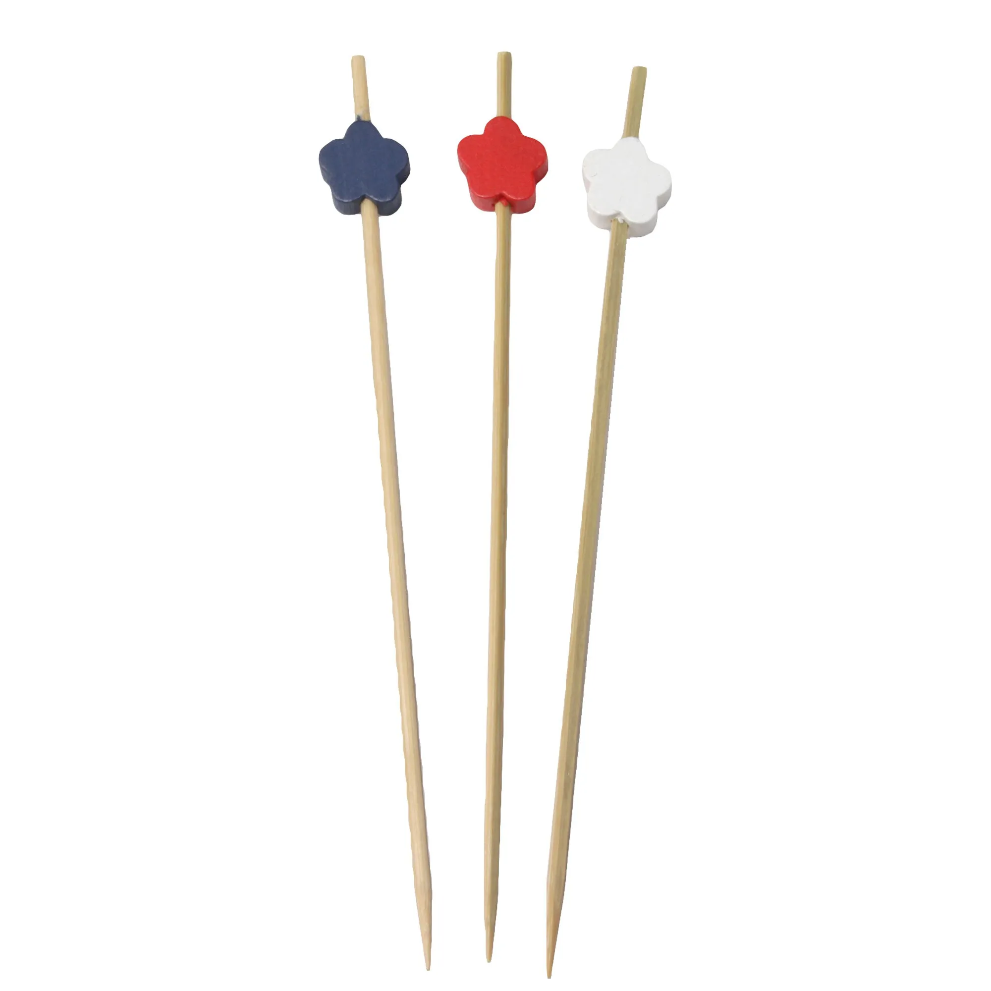 Flower Bamboo Food Picks