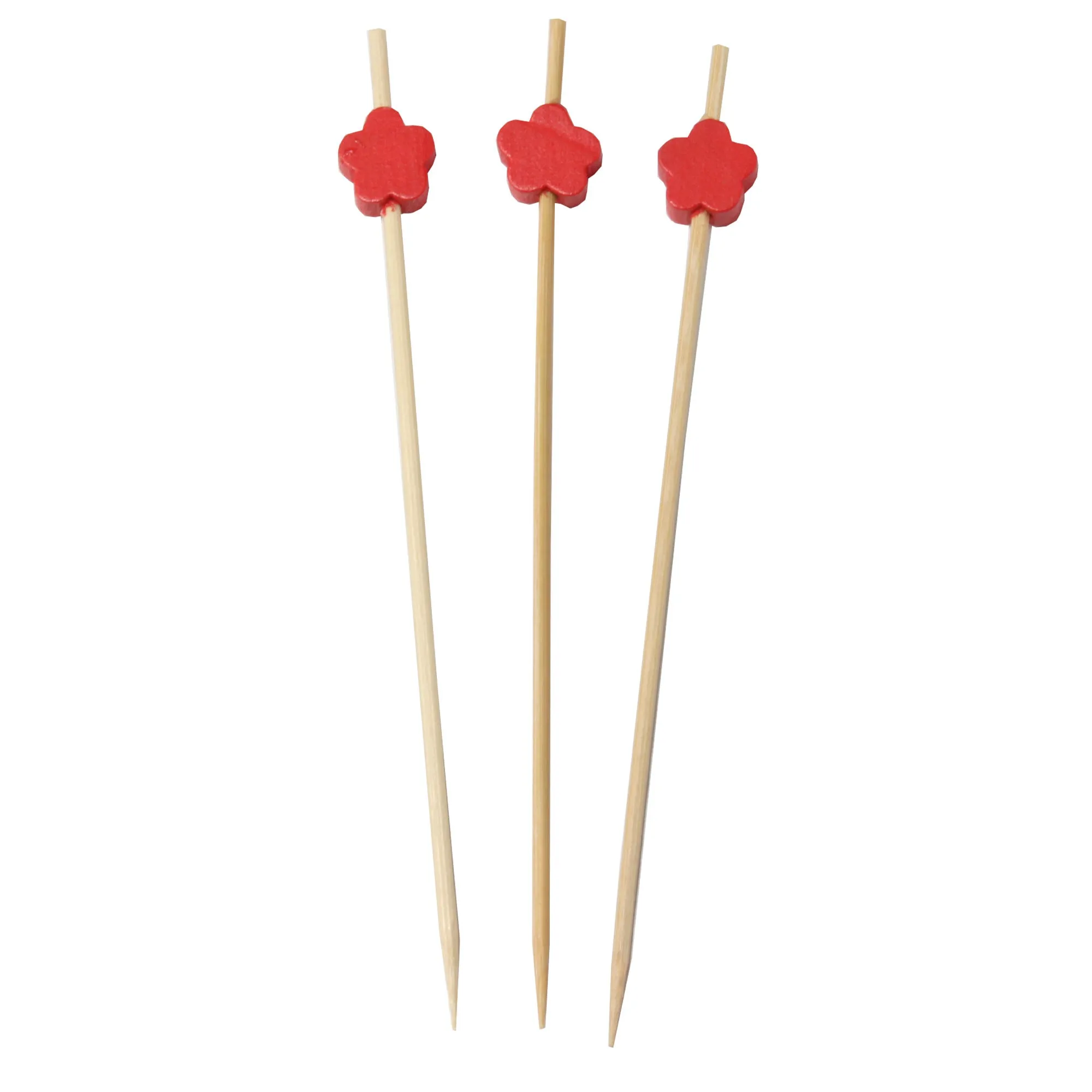 Flower Bamboo Food Picks