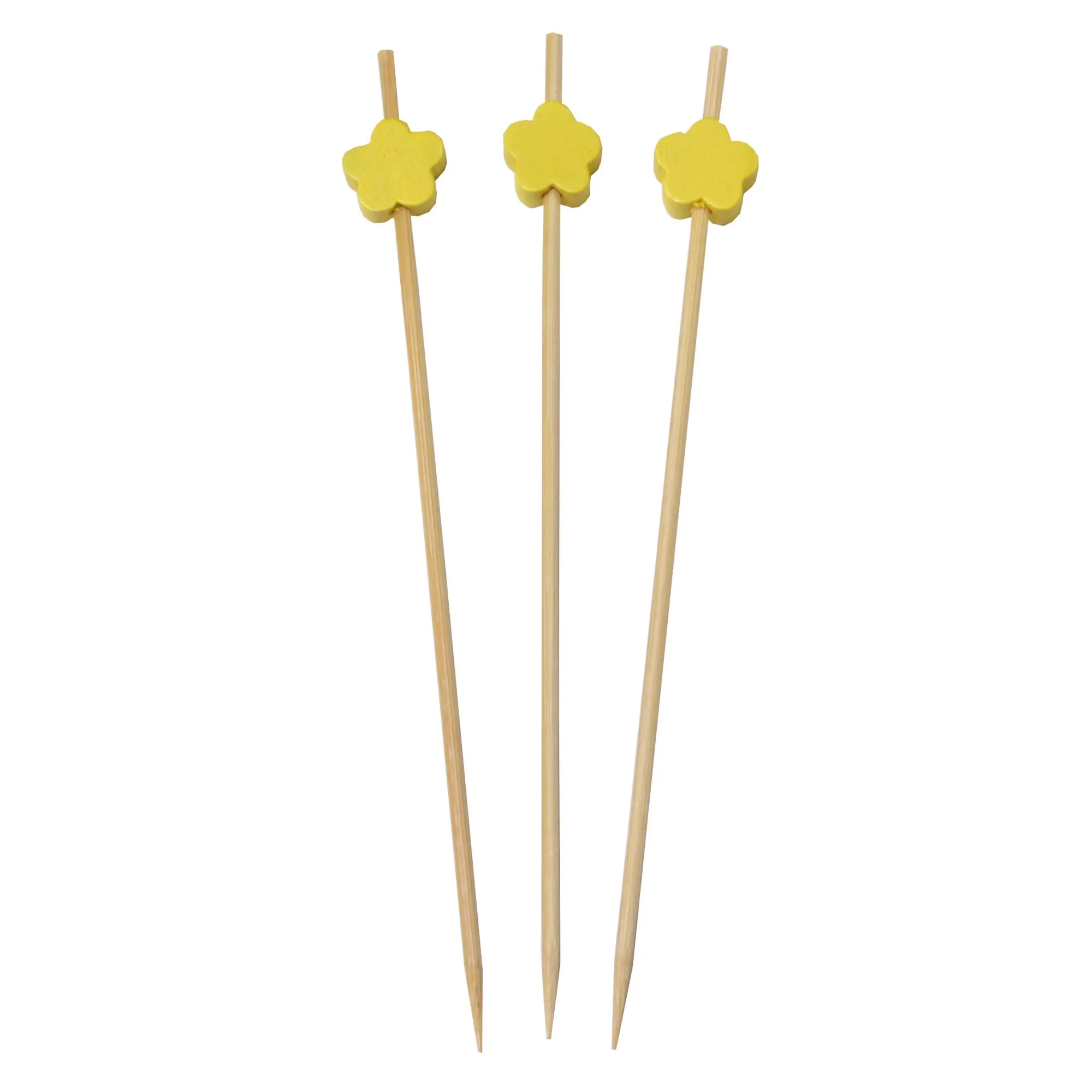 Flower Bamboo Food Picks