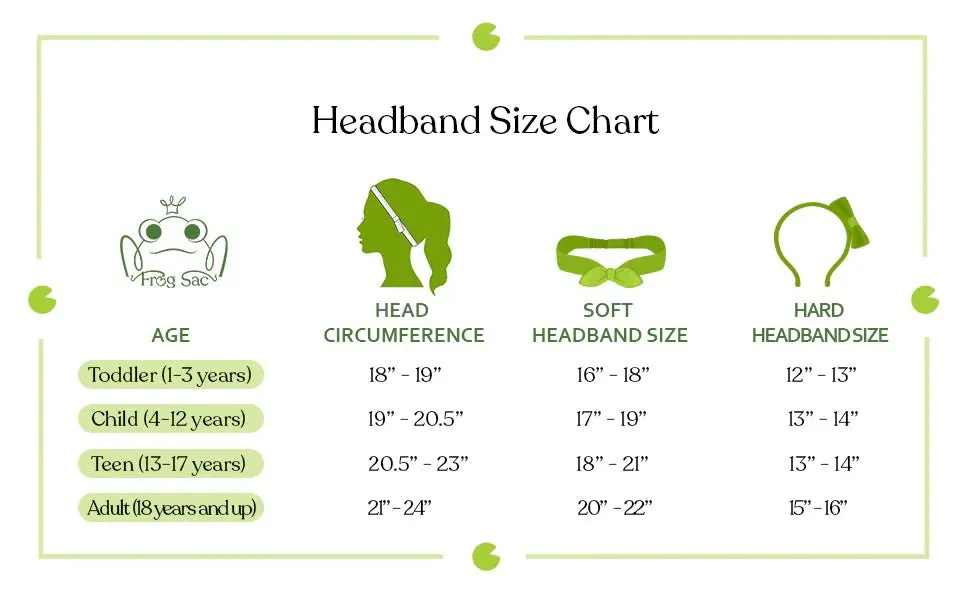 Frog Sac Metallic Mermaid Knot Headbands