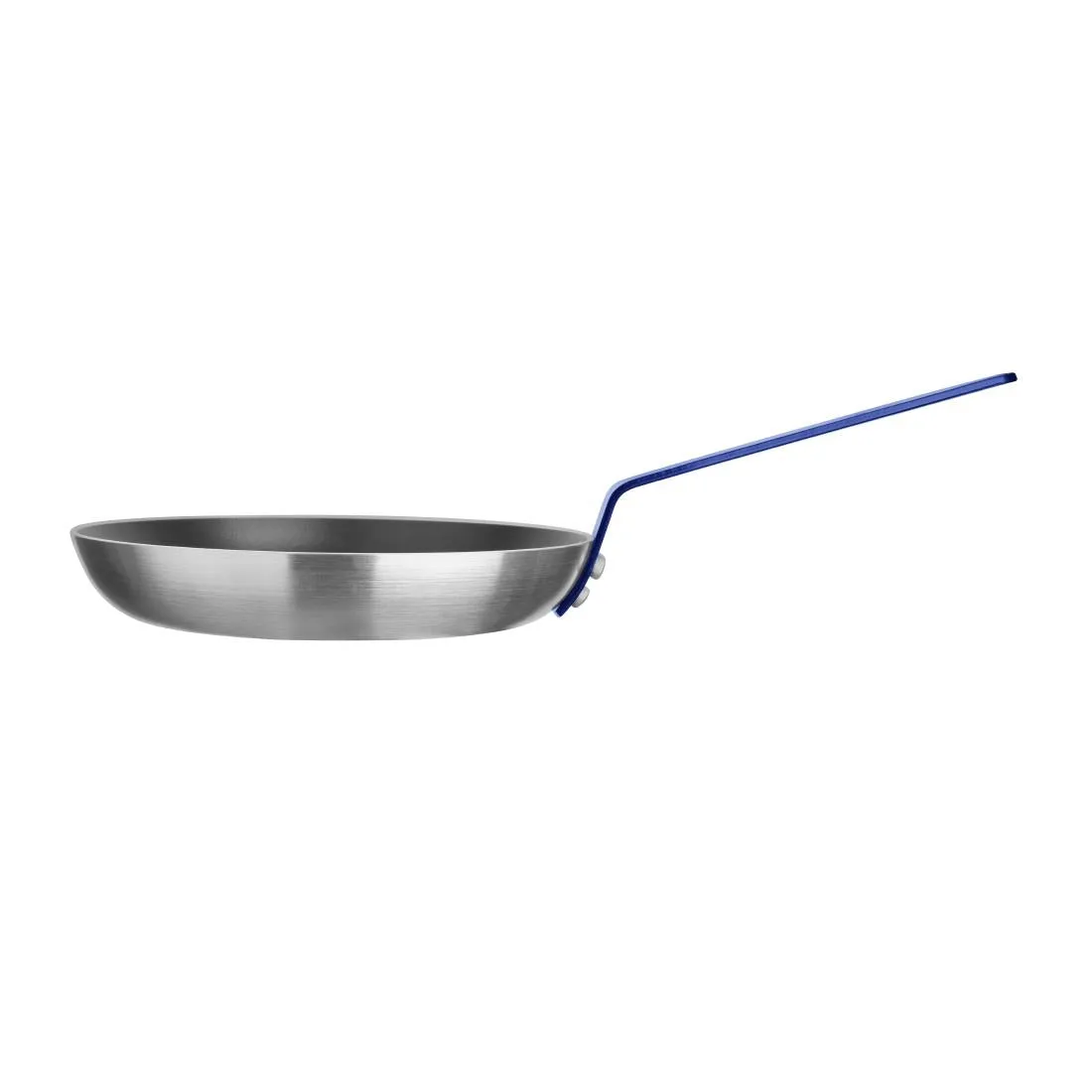FX135 Hygiplas Non-Stick Teflon Aluminium Platinum Plus Frying Pan with Blue Handle 240mm