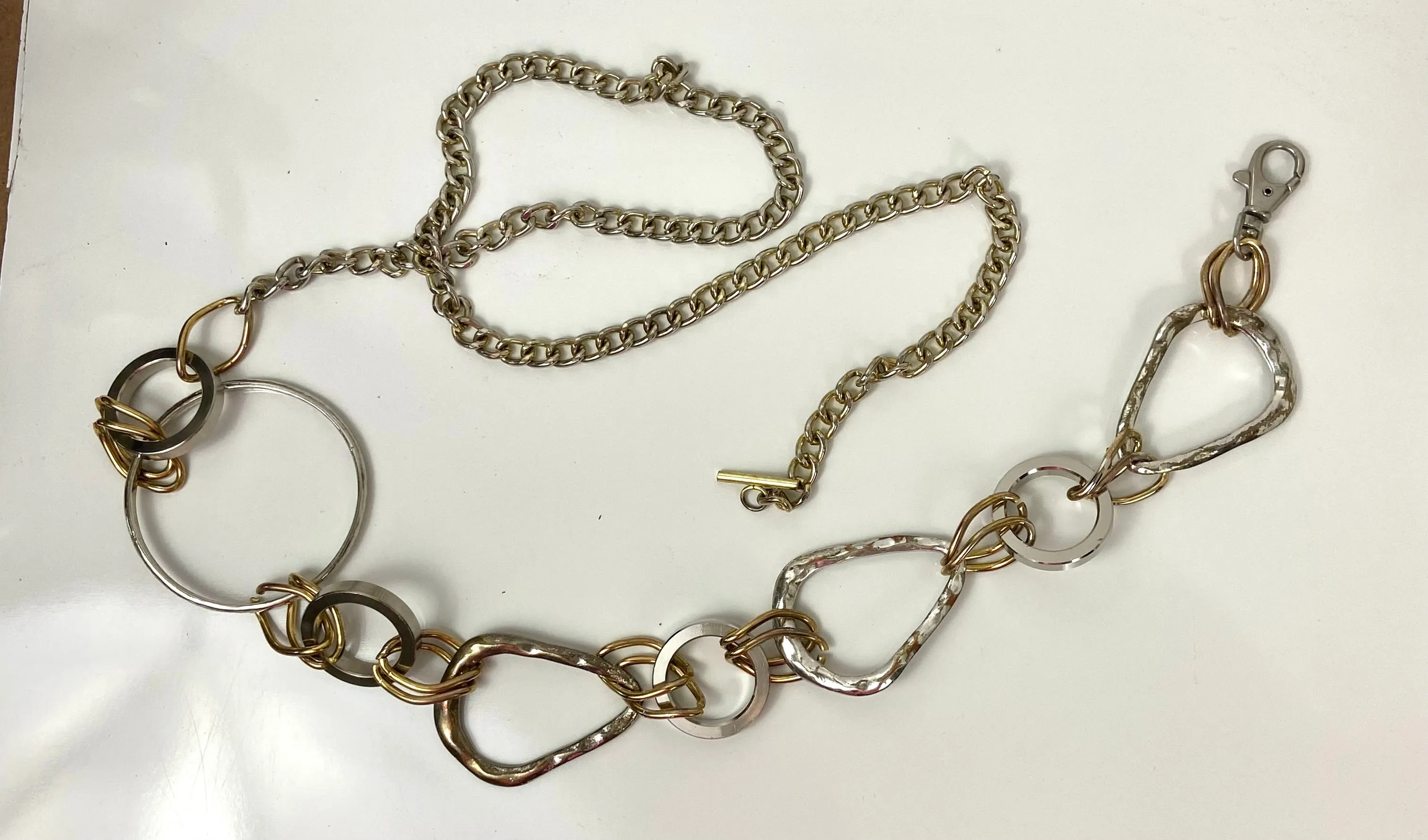 Gold & silver waist chain belt