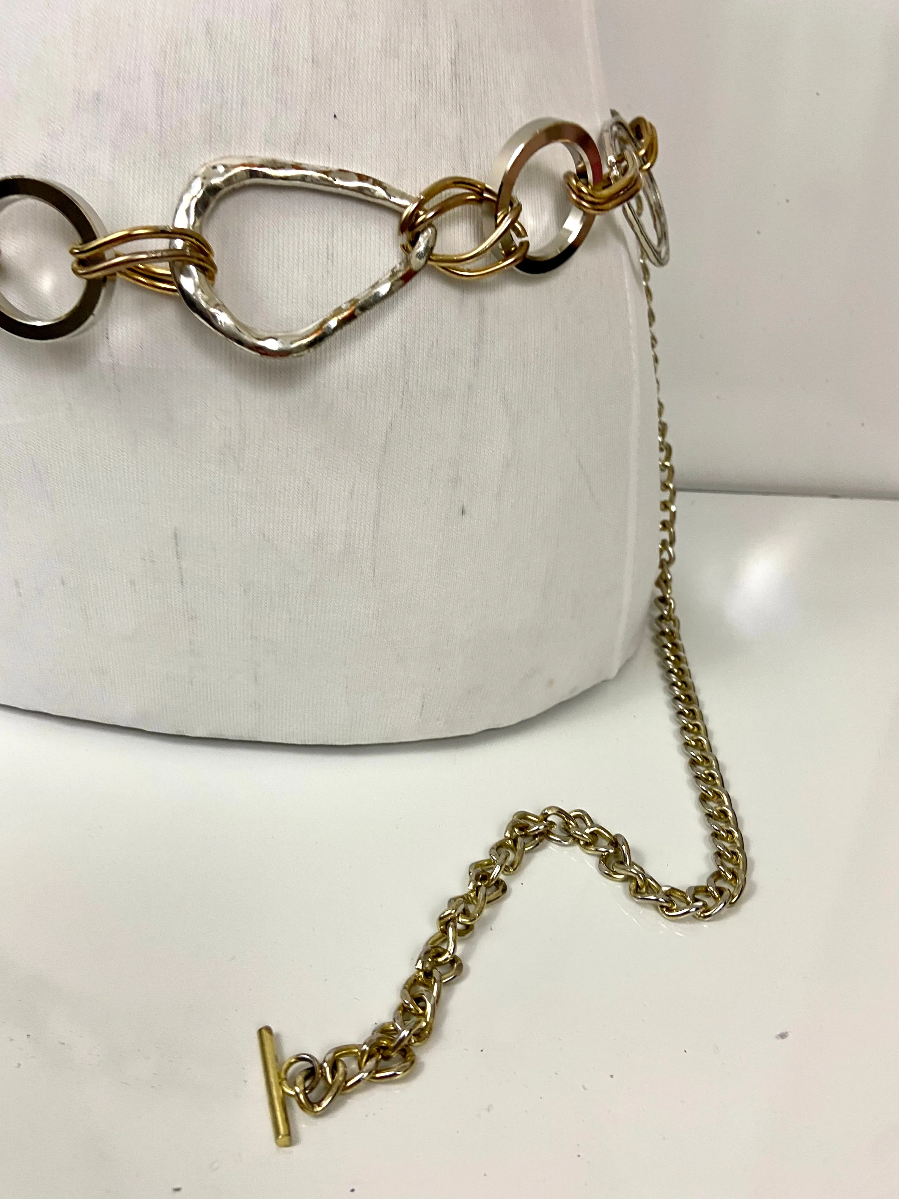 Gold & silver waist chain belt