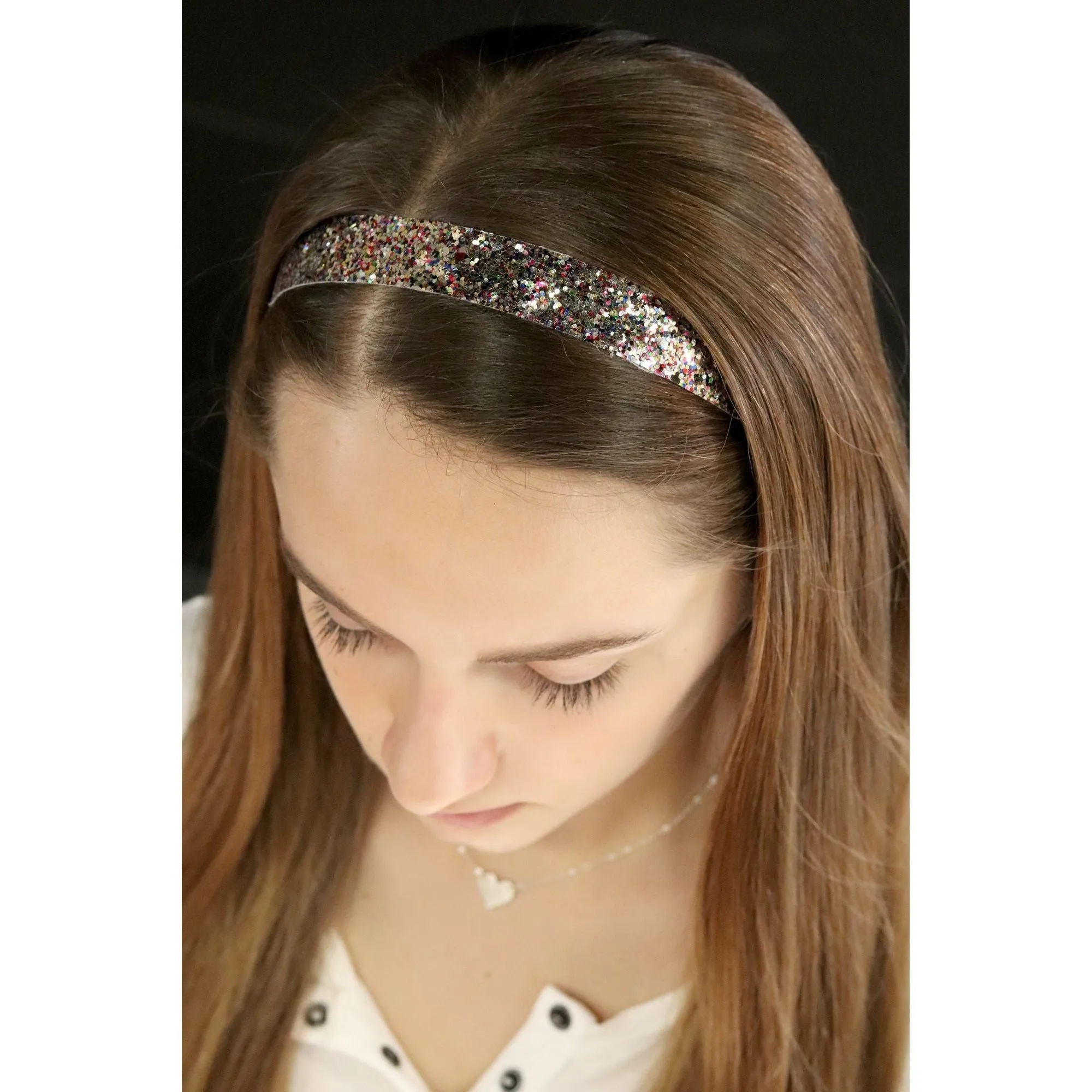 Gold Cheetah Glitter Headbands - 12 Pack