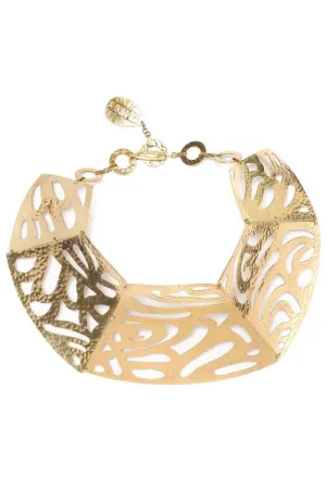 Gold Cut-Out Necklace