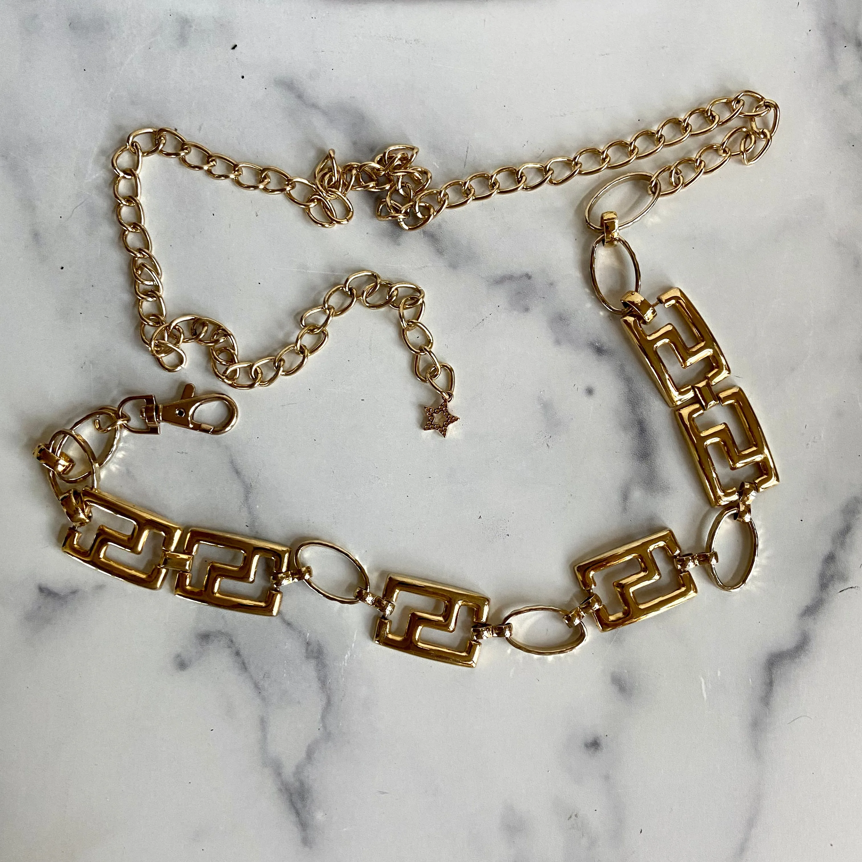 Gold waist chain belt