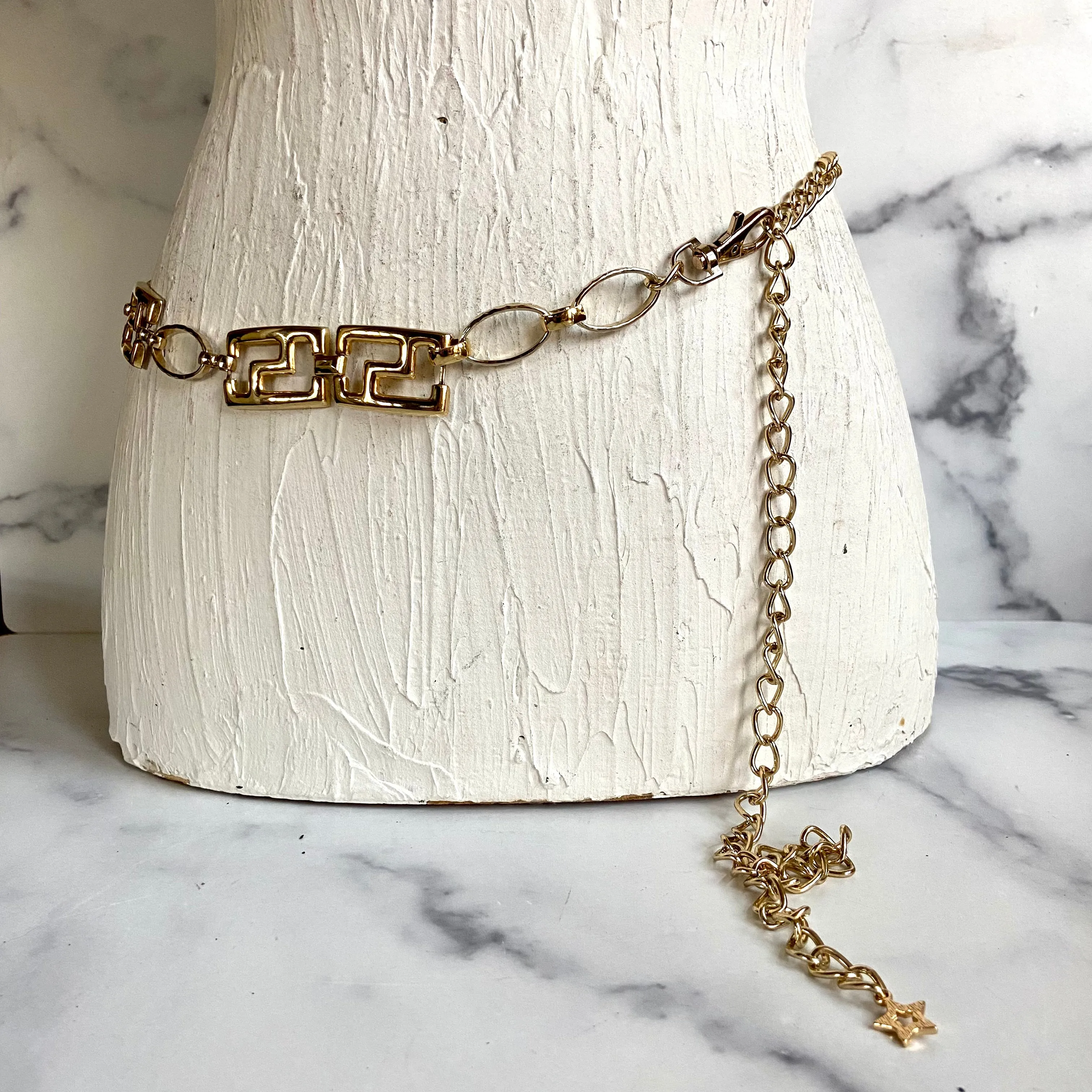 Gold waist chain belt
