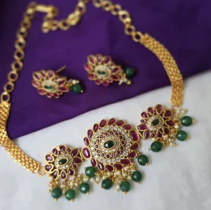 Green Bead Kemp Chokers