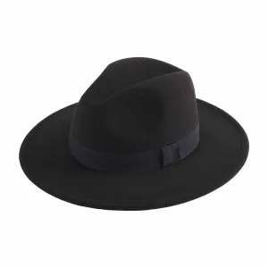 Grosgrain Fedora Black - ONLINE ONLY