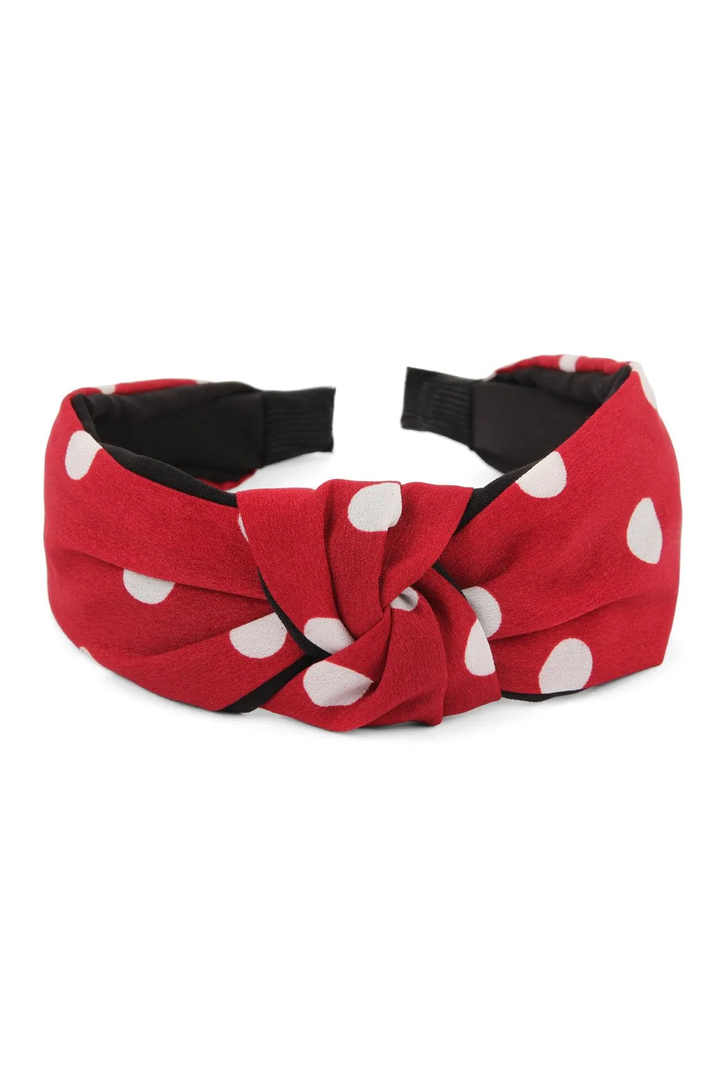 Hdh2365 - Polka Dots Tied Hair Band
