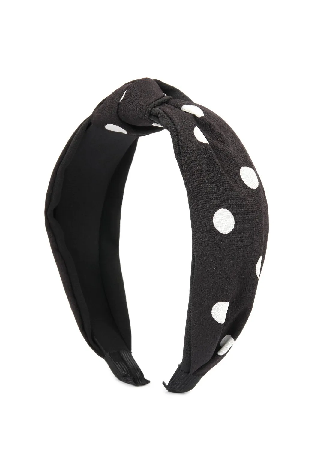 Hdh2365 - Polka Dots Tied Hair Band