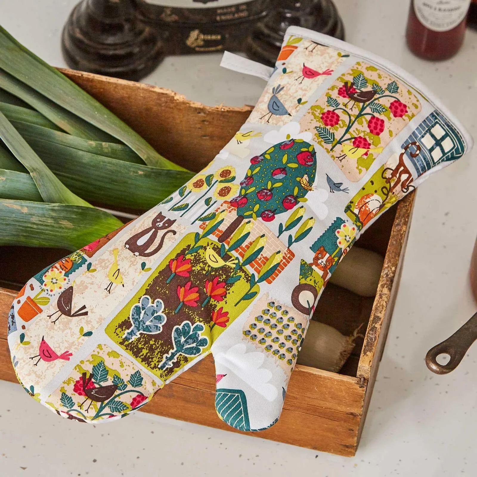 Home Grown Luxury Cotton Gauntlet Oven Mitt