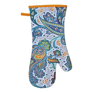 Italian Paisley Luxury Cotton Gauntlet Oven Mitt