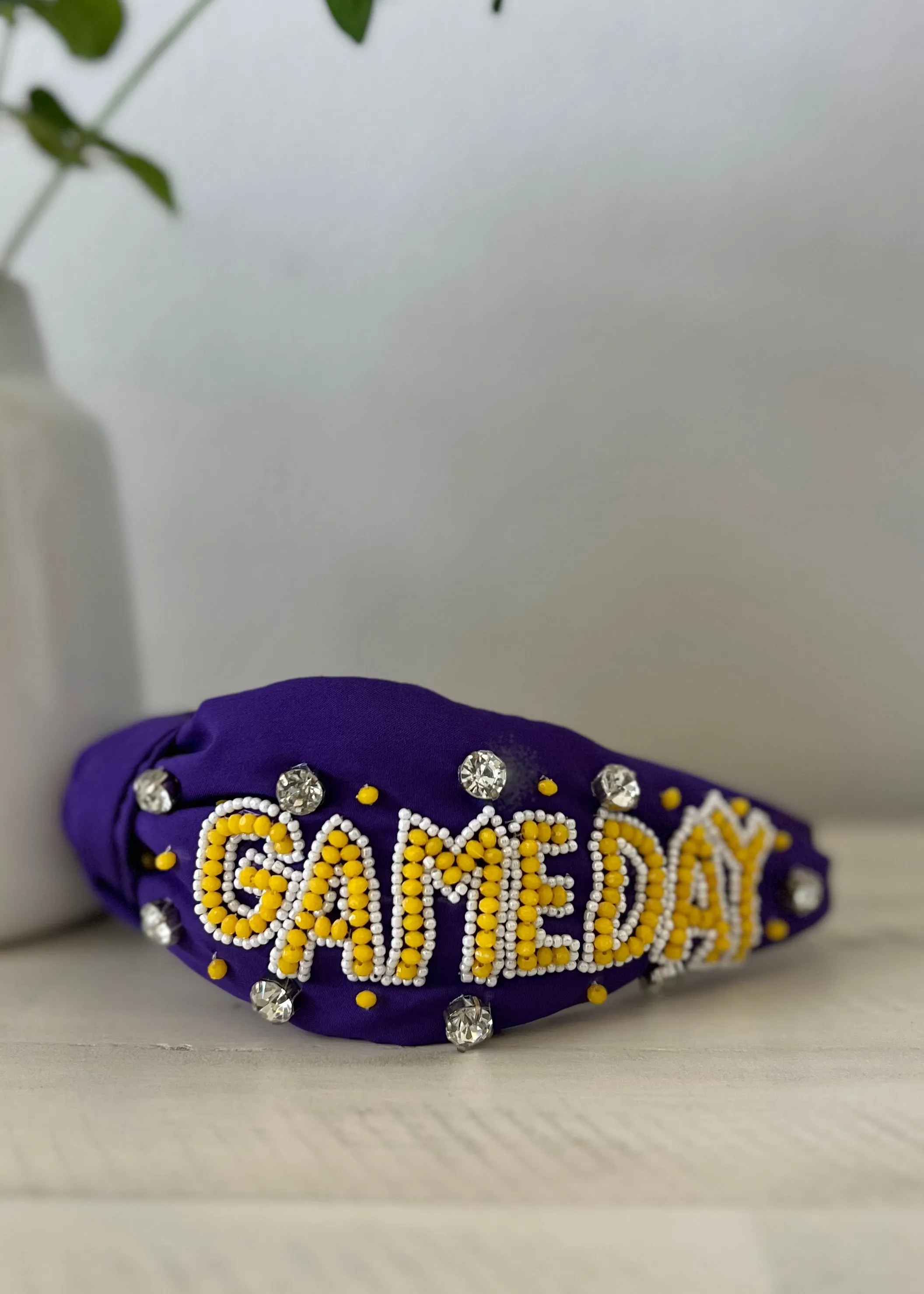 Jeweled   Beaded GAMEDAY Headband