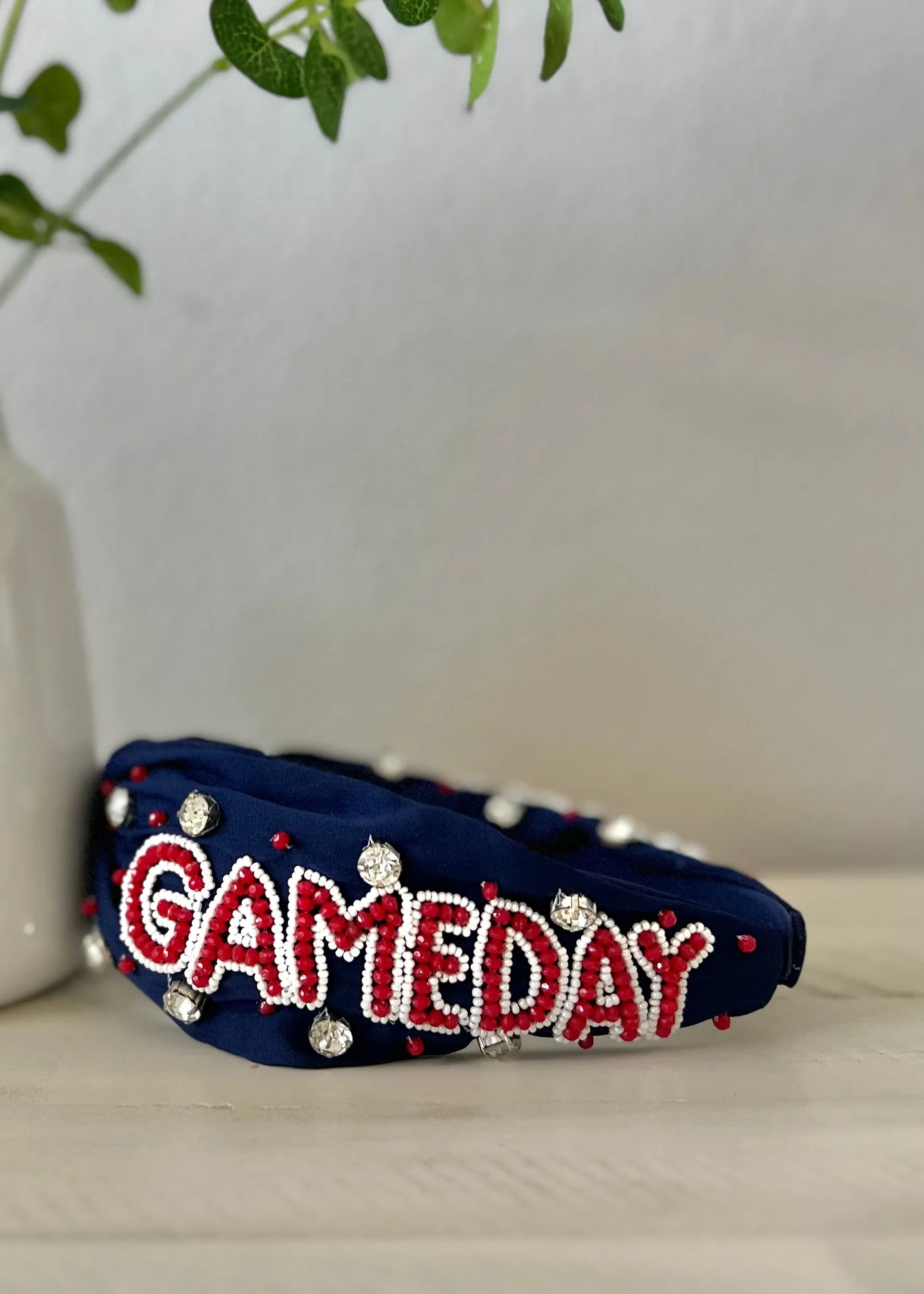 Jeweled   Beaded GAMEDAY Headband
