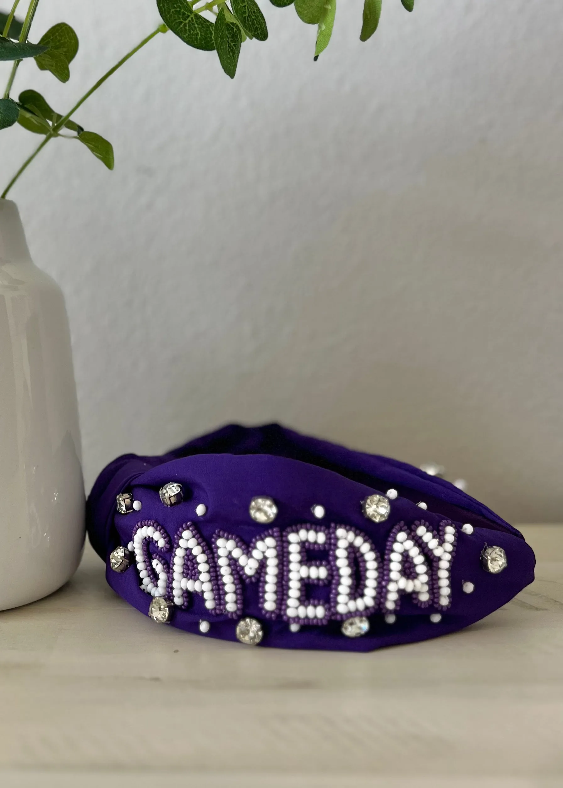 Jeweled   Beaded GAMEDAY Headband