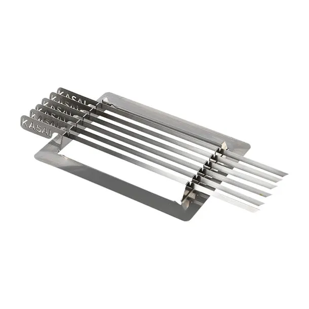 Kasai Konro Skewer Rack & 6 Skewers for Nano Pro Konro Grill SVT-16101 - HW434