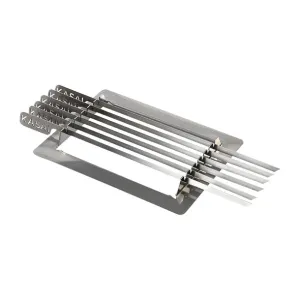 Kasai Konro Skewer Rack & 6 Skewers for Nano Pro Konro Grill SVT-16101 - HW434
