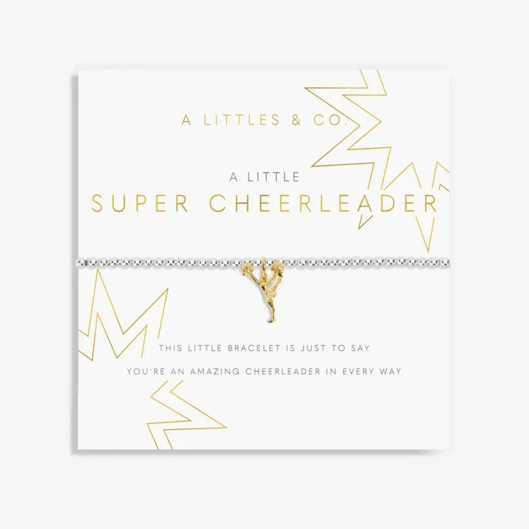 Kid's A Little 'Cheerleader' Bracelet In Gold-Tone Plating
