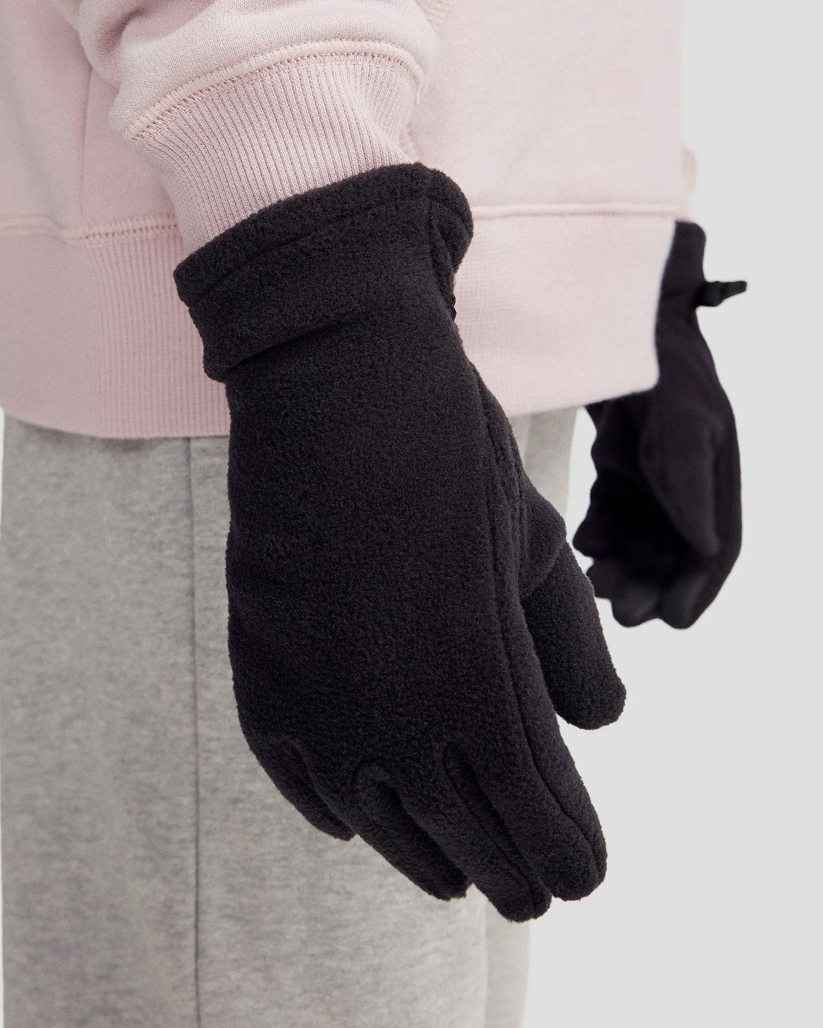 Kids' Ridge 100 PrimaLoft® Bio Fleece Gloves - Black