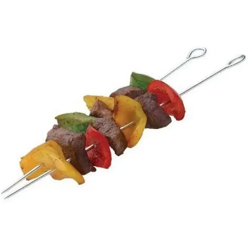 KitchenCraft Pack of Six 30cm Flat Sided Skewers
