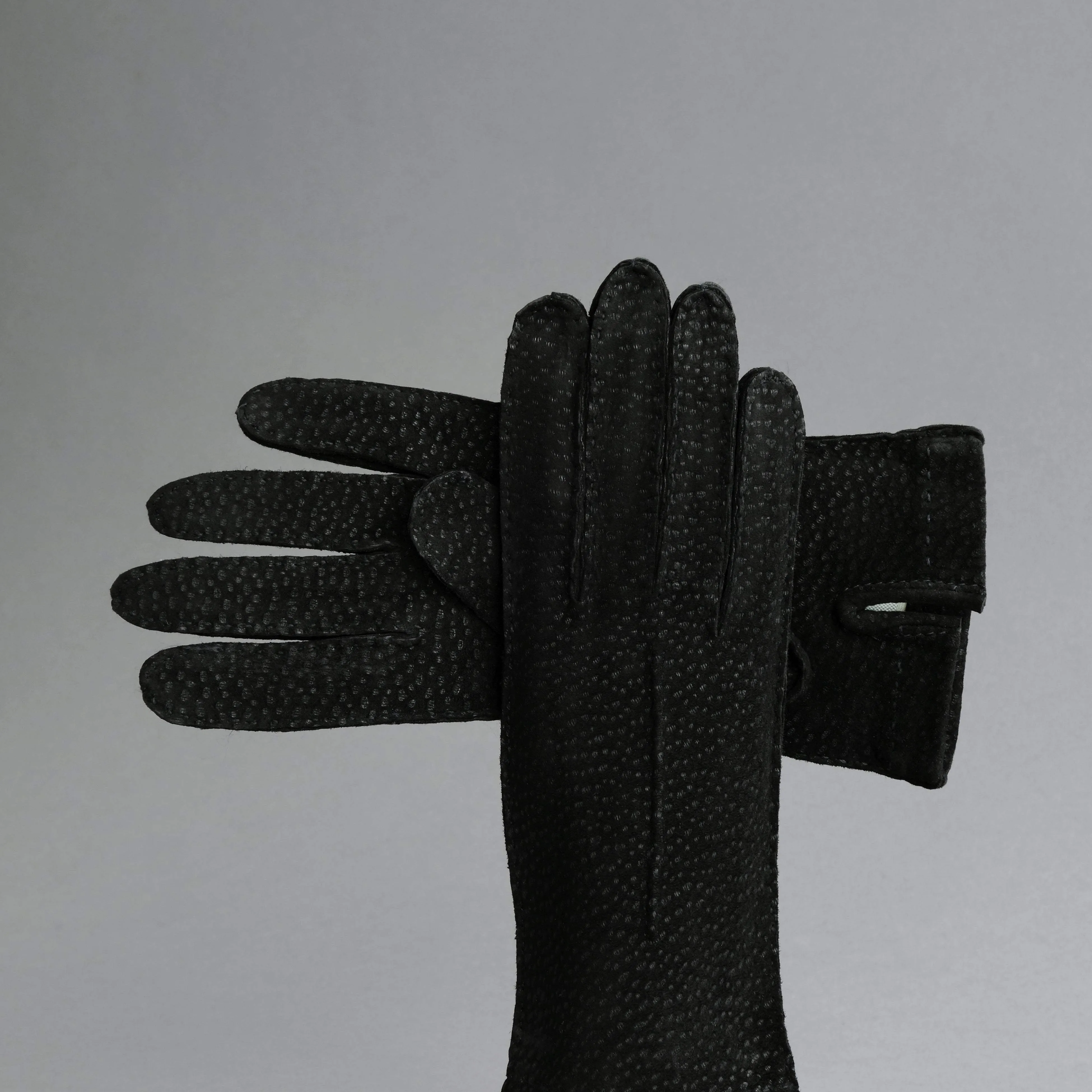 Ladies Dress Gloves from Black Carpincho Leather