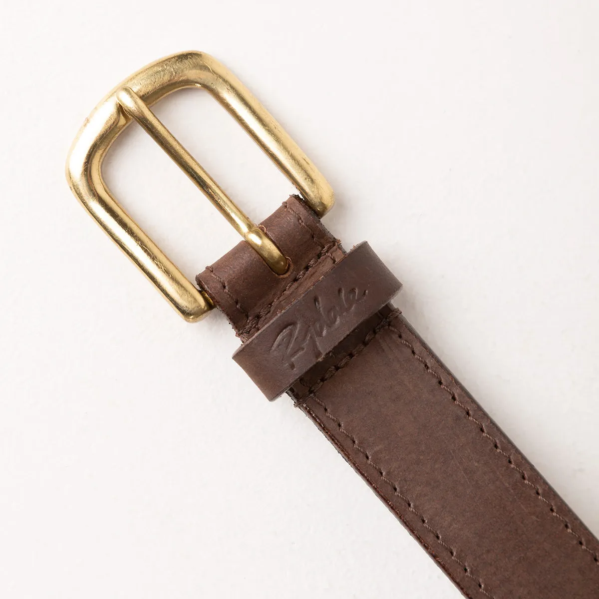 Ladies Studded Brown Leather Belt