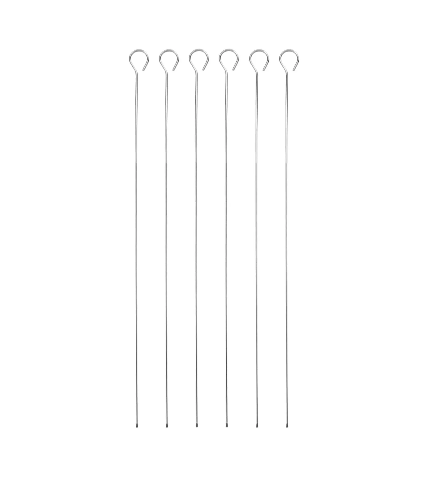 MasterClass Stainless Steel Flat-Sided Skewers Set of 6
