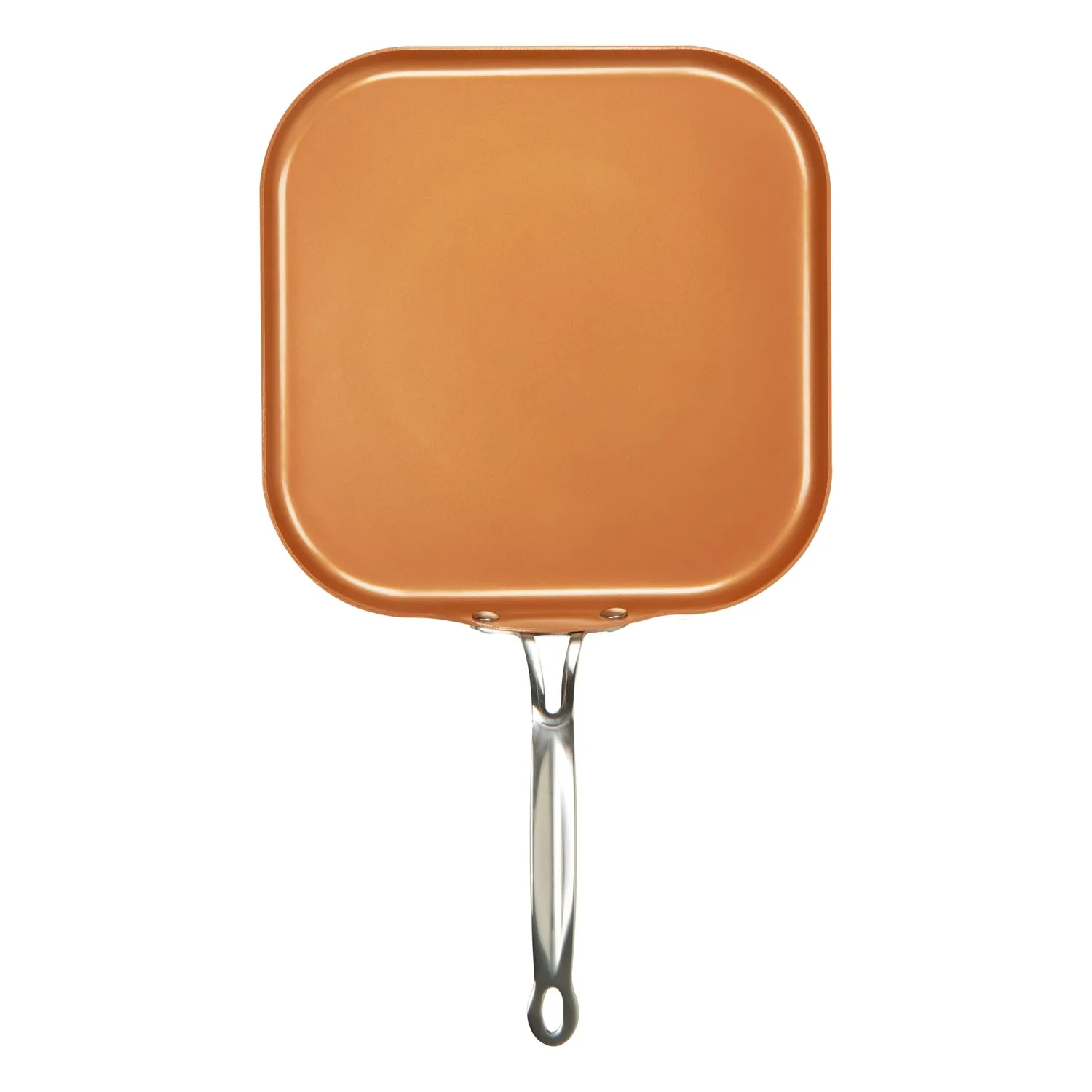 MASTERPAN Ceramic Nonstick Copper Color Griddle & Crepe Pan, 11" (28cm)