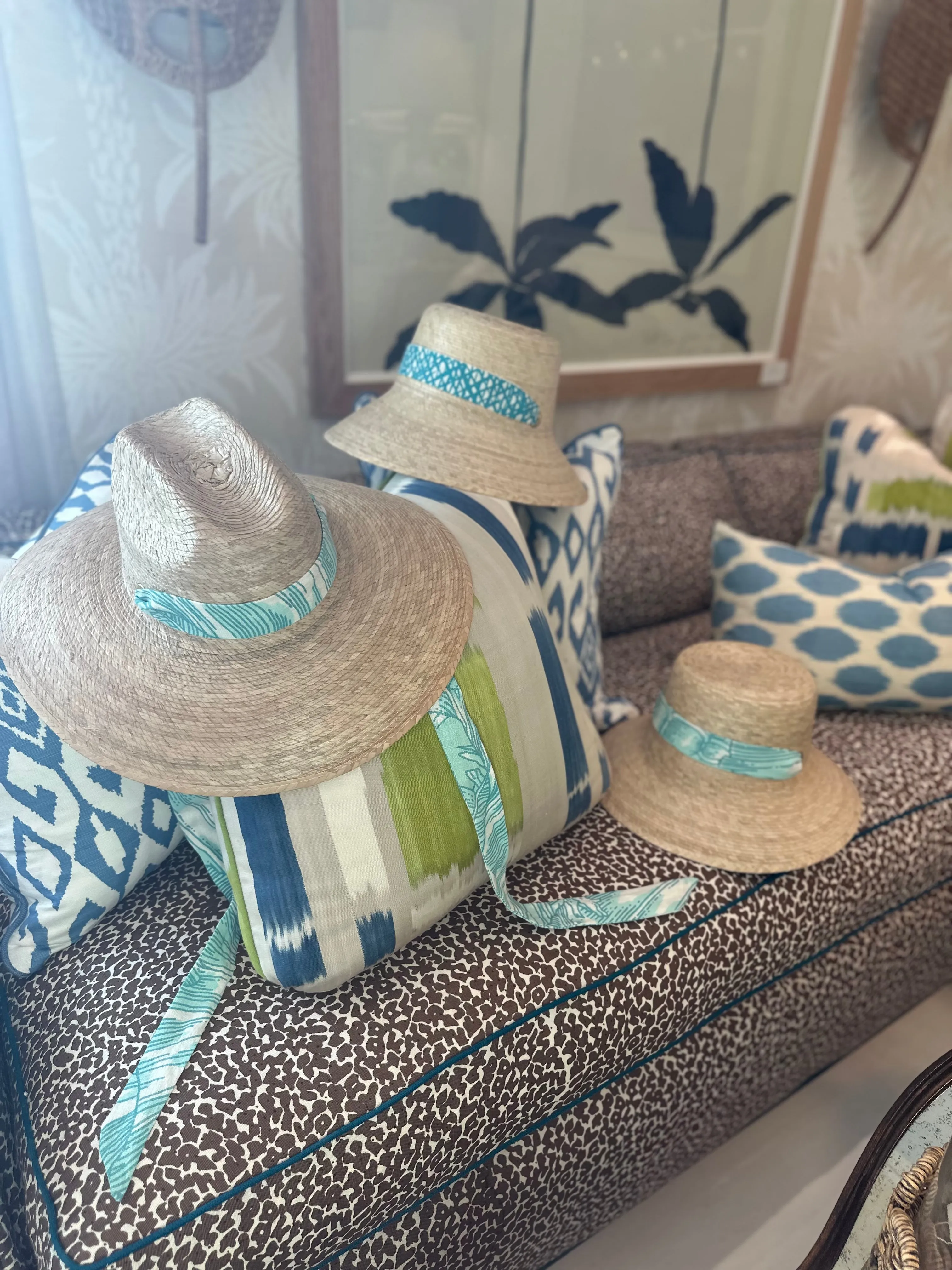 Meg Braff Designs "Beverly Hills" Fabric Hat Ribbon - Hibiscus Pink