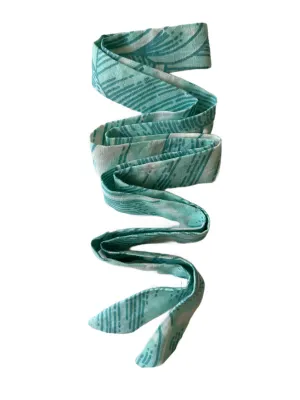 Meg Braff Designs "Nassau" Fabric Hat Ribbon - Bahama Blue