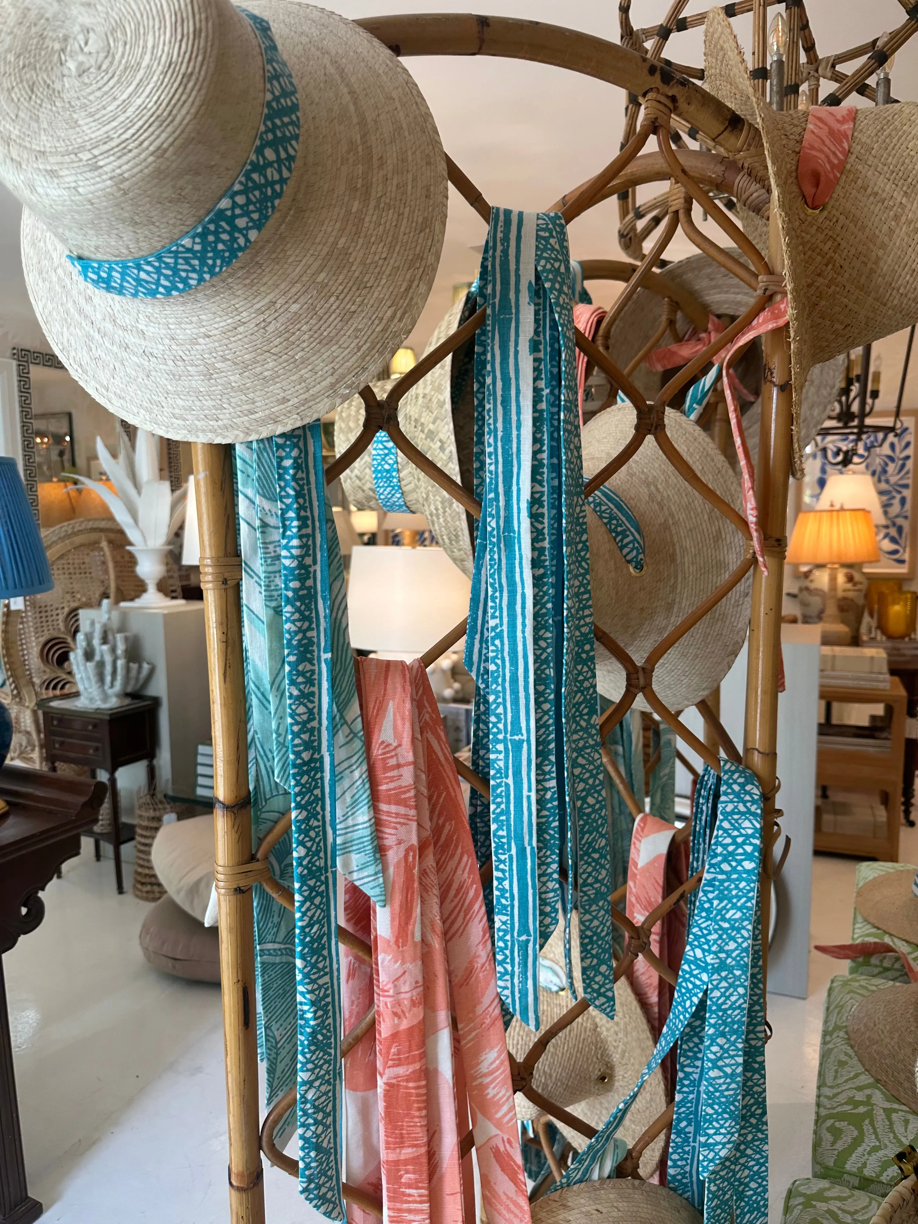 Meg Braff Designs "Picwic Stripe" Fabric Ribbon - Turquoise
