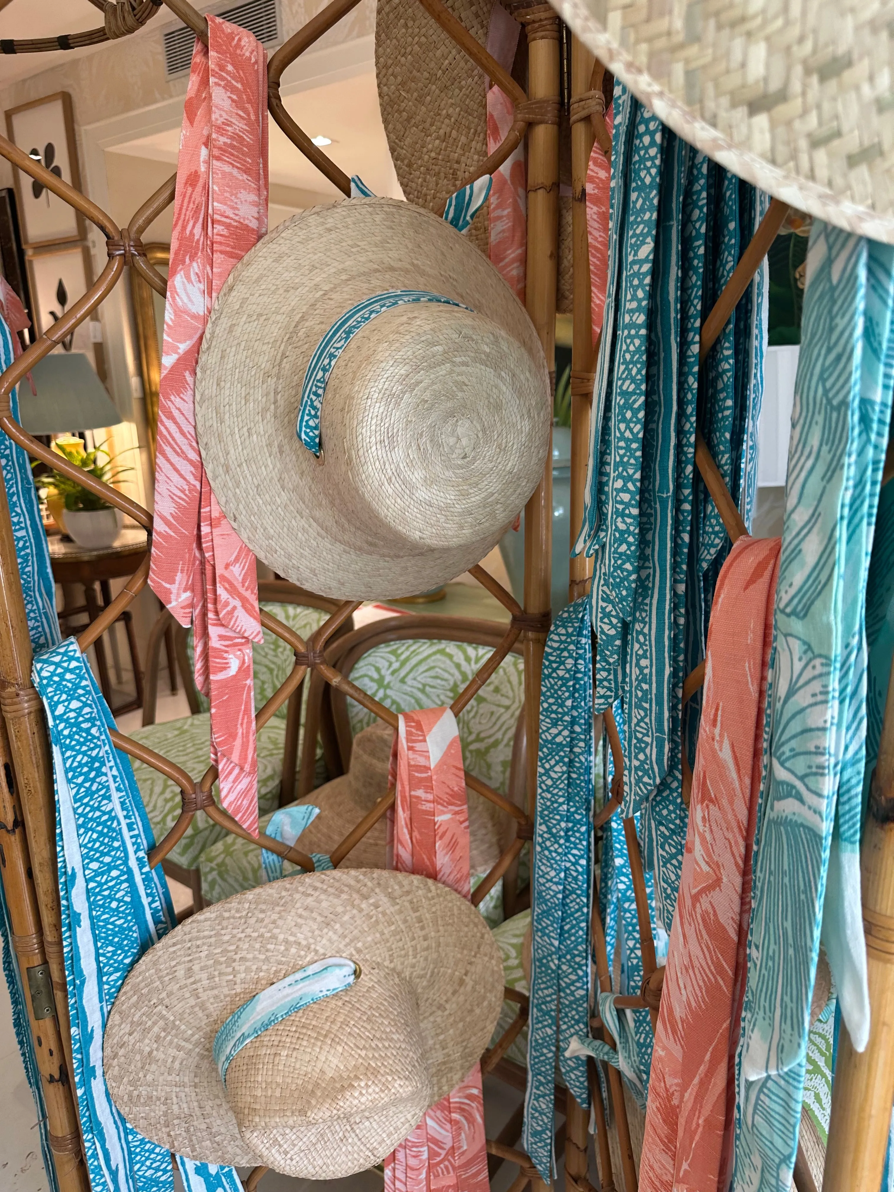 Meg Braff Designs "Picwic Stripe" Fabric Ribbon - Turquoise