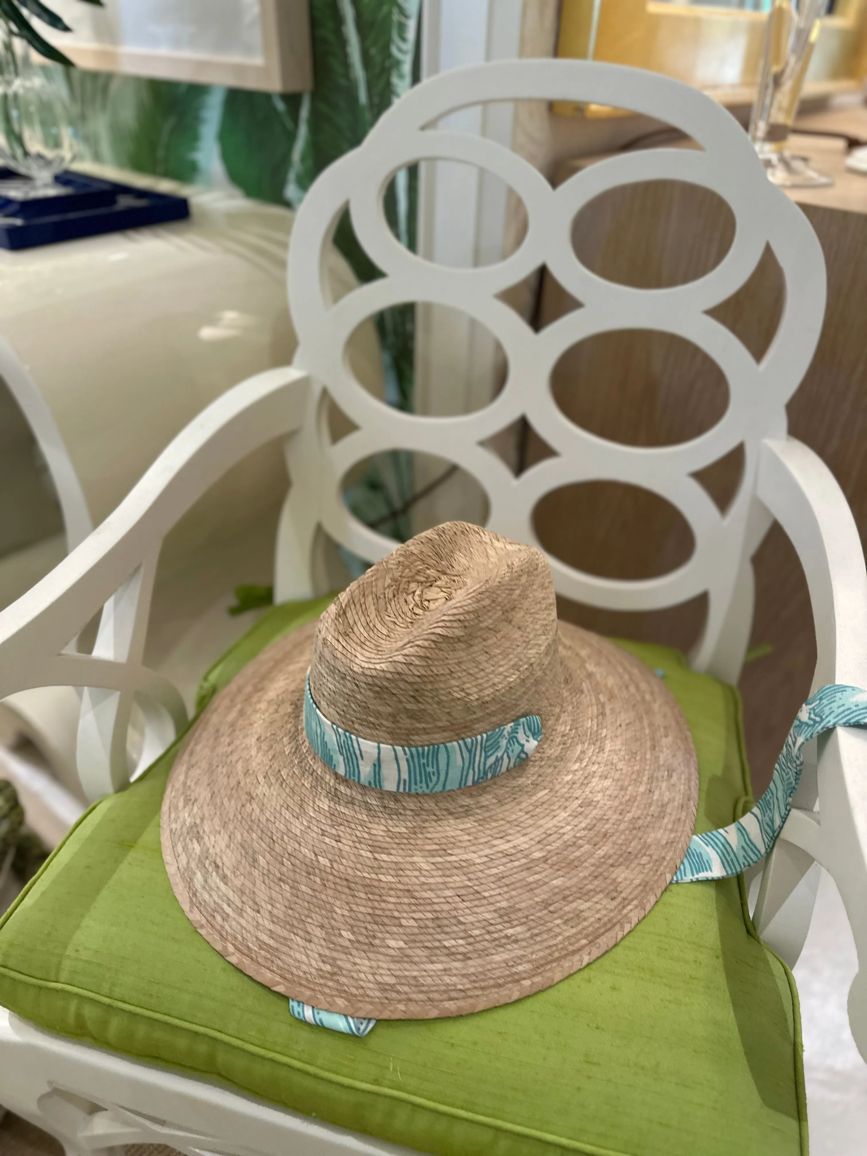 Meg Braff Designs "Picwic Stripe" Fabric Ribbon - Turquoise