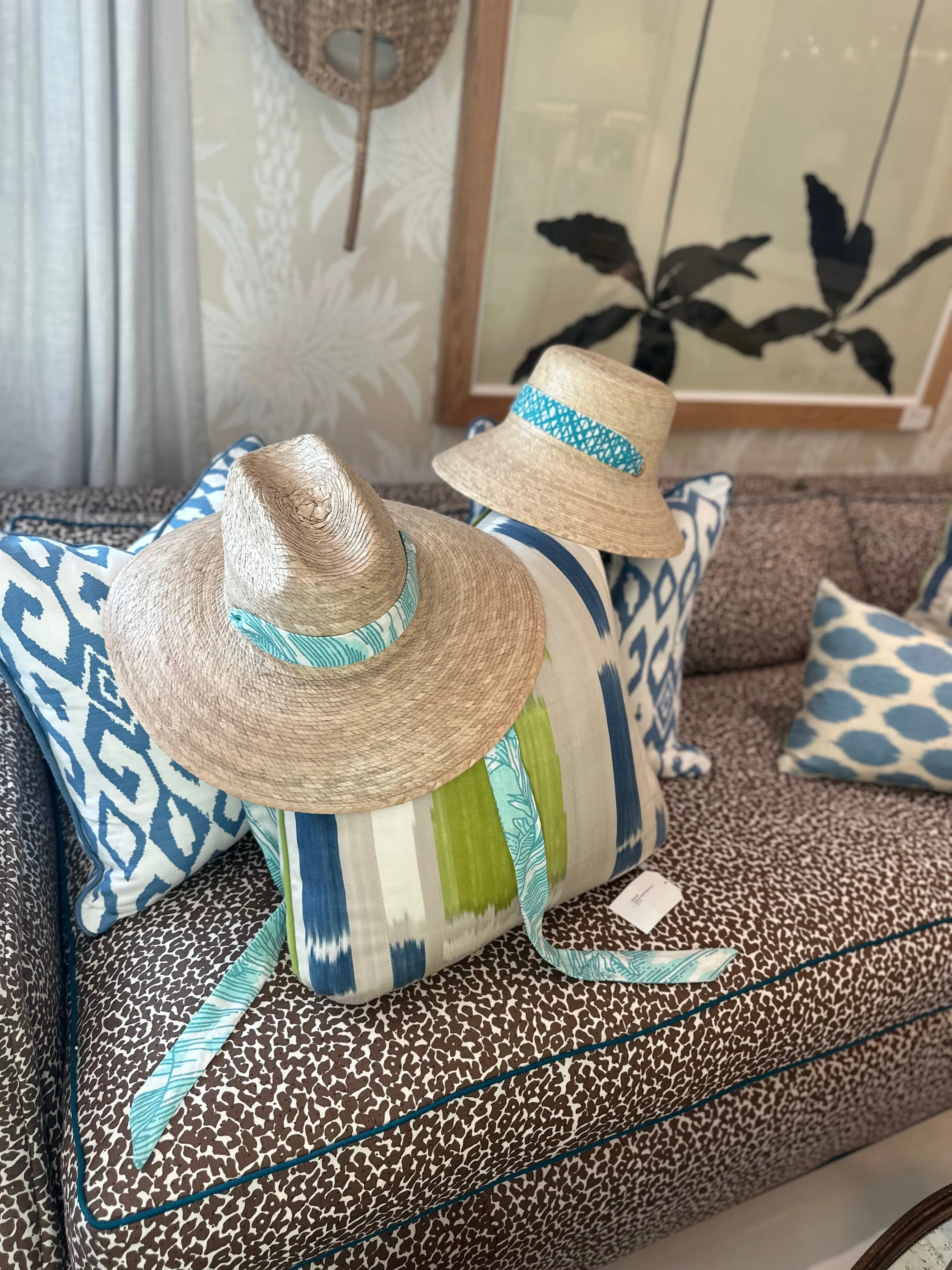 Meg Braff Designs "Picwic Stripe" Fabric Ribbon - Turquoise