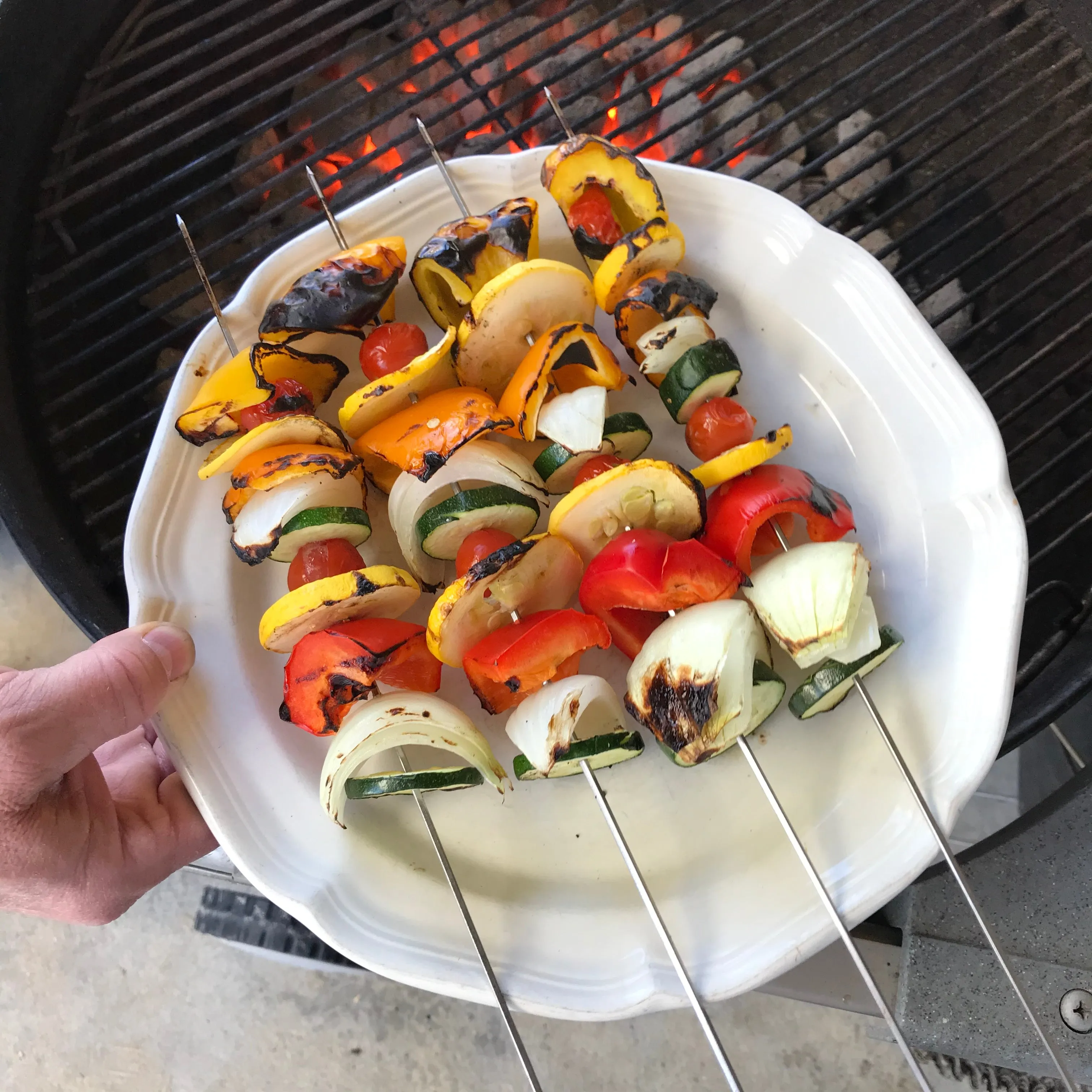 Metal Kabob Skewers, Set of 14, 15" Shish Kabob Skewers for Grilling. Made With Type 410 Stainless Steel, The highest Grade of Stainless Steel