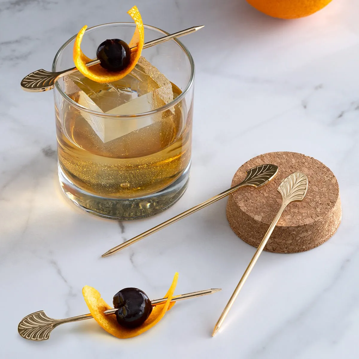 Monaco Cocktail Picks, Gold