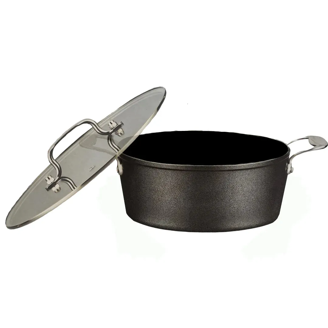 Non-Stick Cookware Pot 3-Layer with Glass Lid 26cm SGN1845