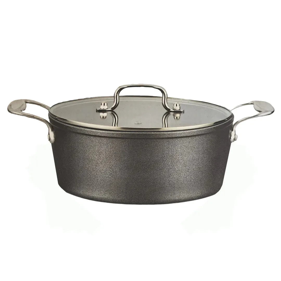 Non-Stick Cookware Pot 3-Layer with Glass Lid 26cm SGN1845