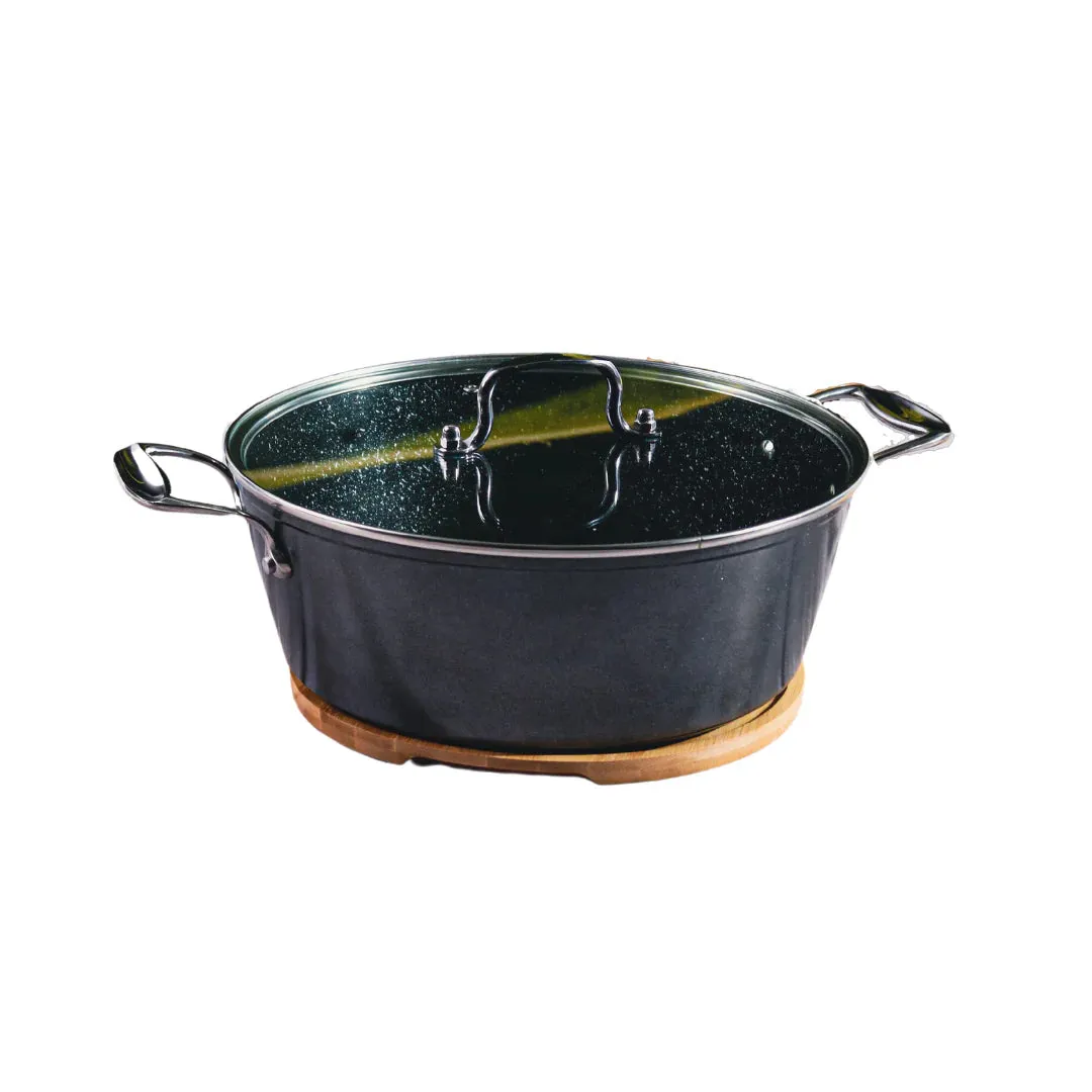 Non-Stick Cookware Pot 3-Layer with Glass Lid 26cm SGN1845