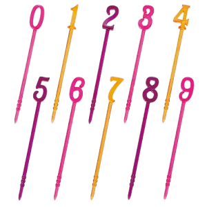 Numbers Long Food Picks #1