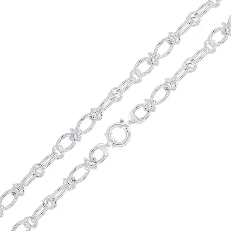 Oval & Knot Link Bracelet