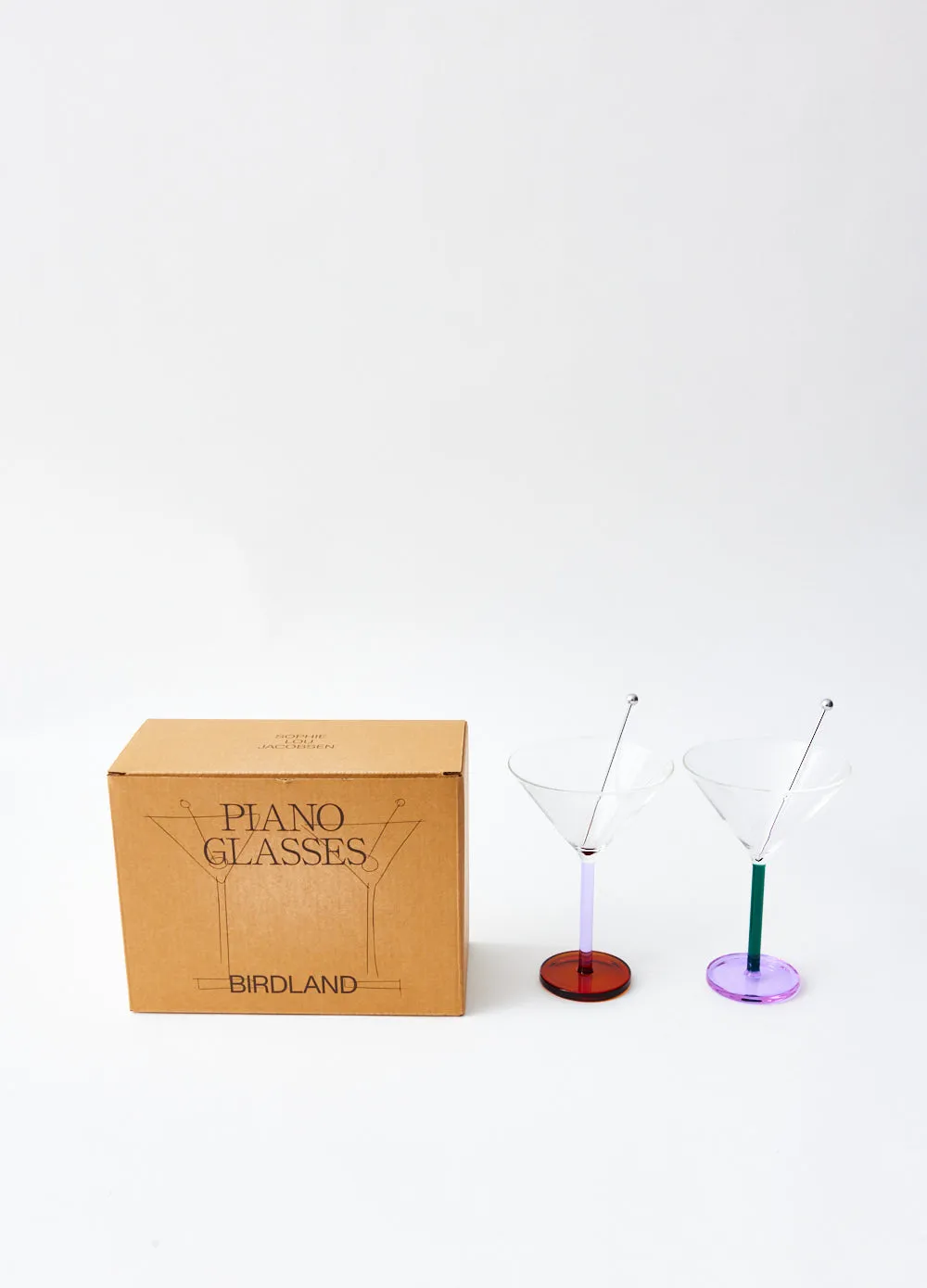 Piano Cocktail Glasses