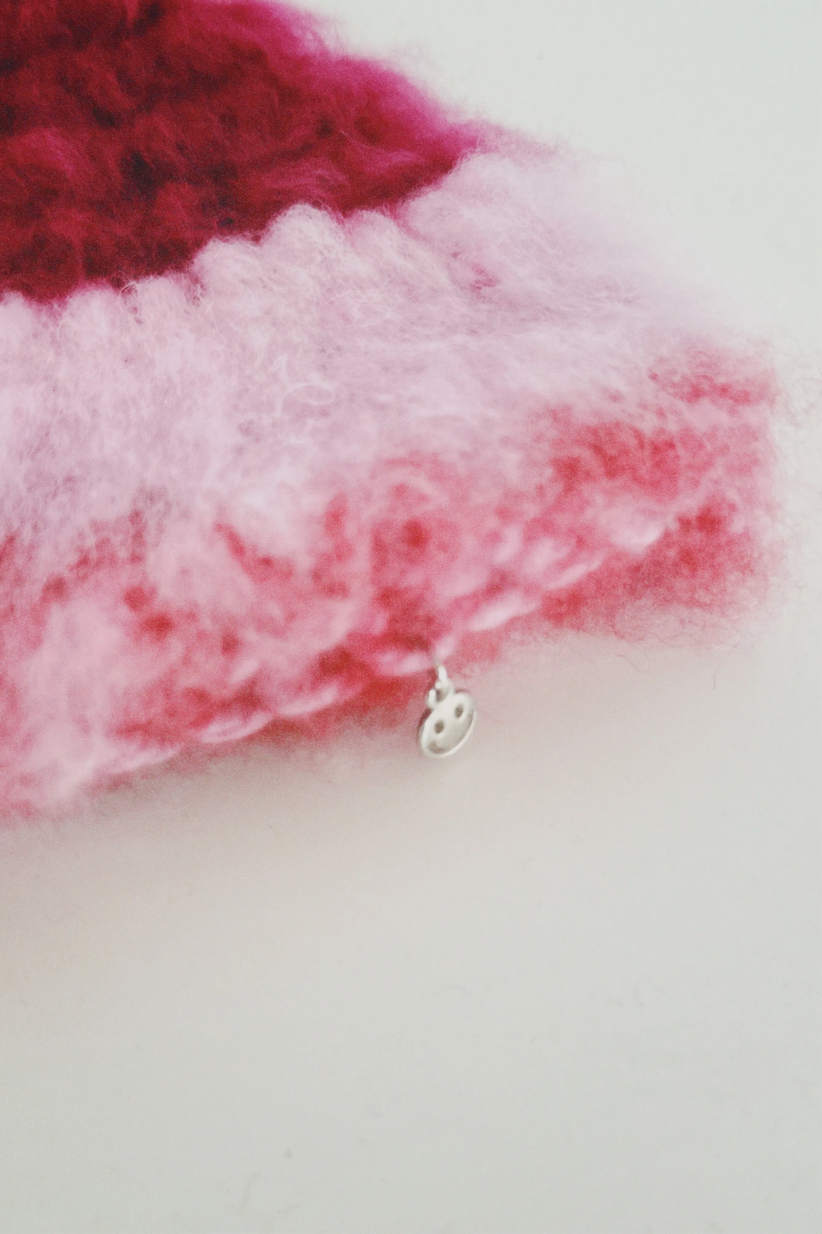 Pink and Red Crochet Hat