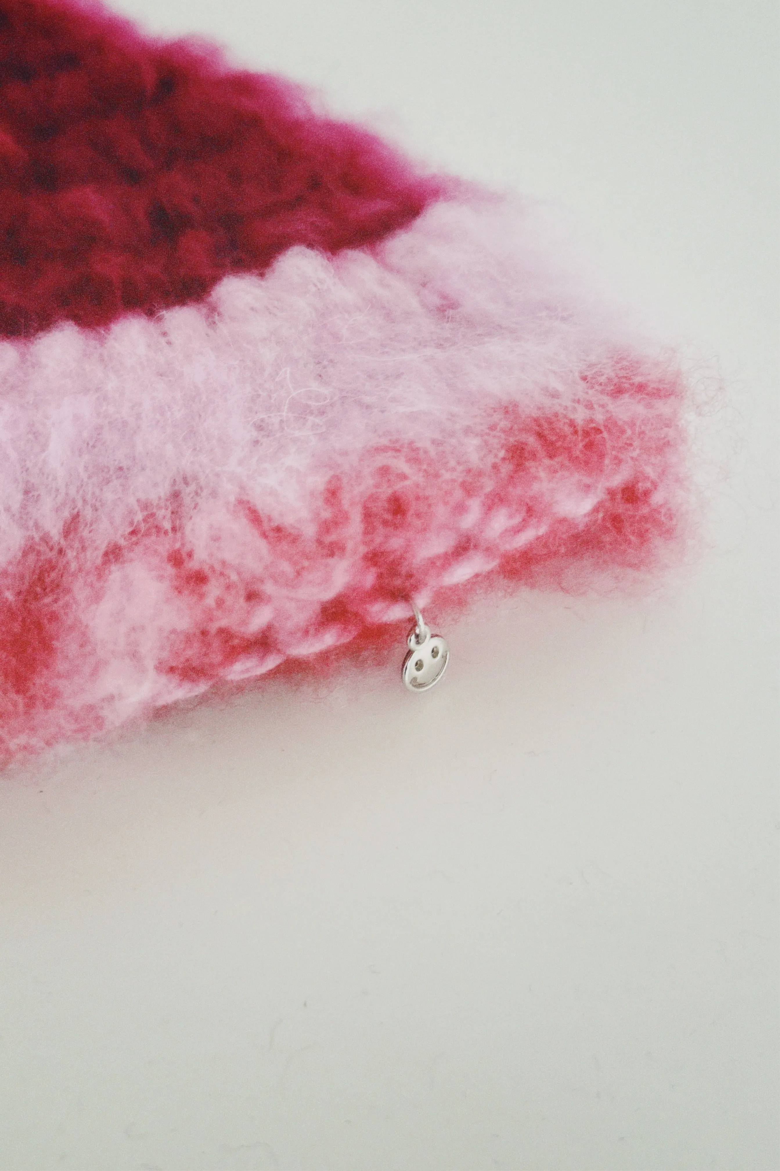 Pink and Red Crochet Hat